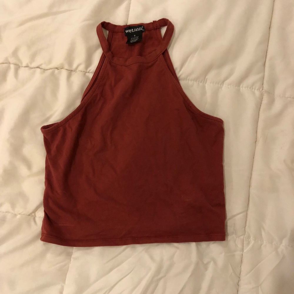 Wet seal rust color crop top